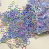 100Pcs/lot Elastic Nylon Rubber Band for Kids Colorful Hairband Hair Accessories Child Hair Ring Head Rope Scrunchies Wholesale