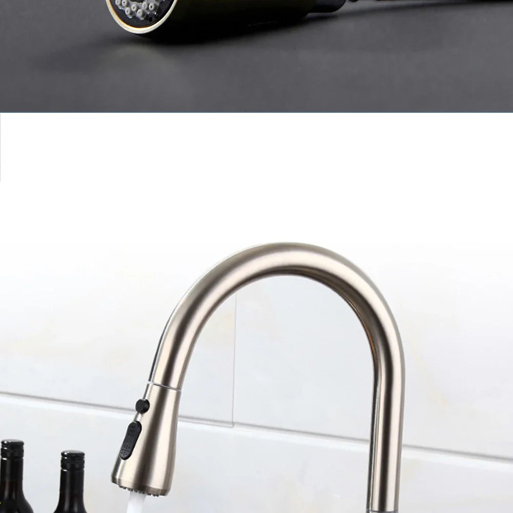 Kitchen Faucet Sprayer Nozzle Pull Out Shower Spray Head G1/2 Tap Accessory Replacement Black Golden Head Aerator Nozzle