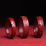 Load image into Gallery viewer, Natural Authentic Cinnabar Ring Gift Girlfriend Couple Love Luxury Fashion Eternity Jewelry Promise Engagement Amulets Mascots
