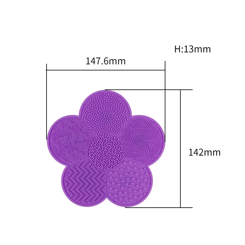 Silicone Washing plum blossom wash pad Makeup Brushes Washing Beauty Tools Scrub Board Makeup Tools Suction Cosmetic Foundation