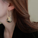 Load image into Gallery viewer, Geometric Metal Hollow Triangle Drop Earrings For Women Personality Dangle Earring Exaggerated punk Jewelry Gifts
