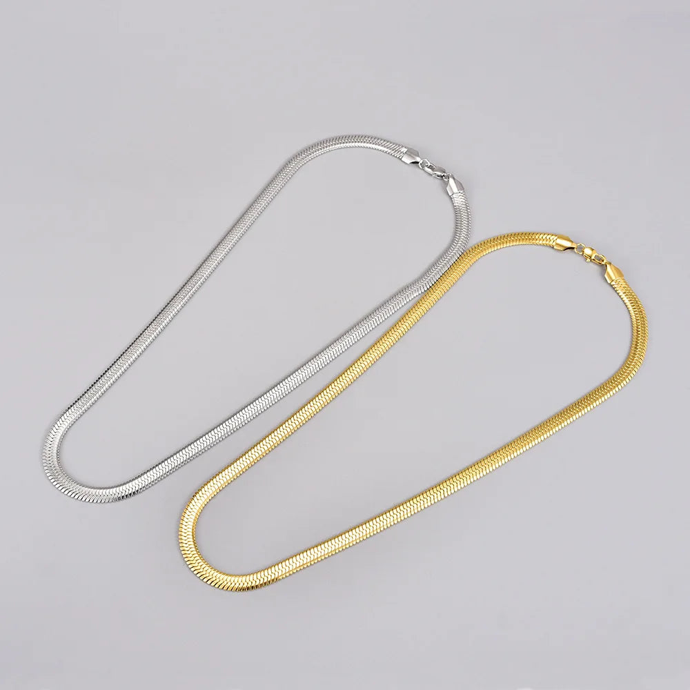 Stainless Steel Necklace Jewlery Not Fade Gold Color For Women Jewelry