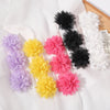 5/3Pcs Children Handmade Chiffon Petals Poppy Flower Hair Clips Rolled Rose Fabric Hair Flowers for Kids Girls Hair Accessories
