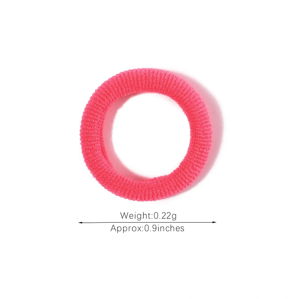 50/100/300Pcs Ealstic Basic Nylon Hair Ties for Girls Ponytail Hold Scrunchie Rubber Band Kid Fashion Hair Band Accessories