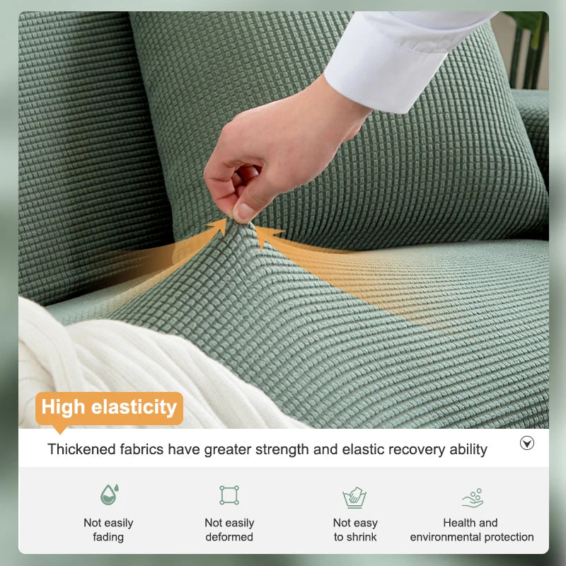 Jacquard Sofa Cover Stretch Couch Cover Sectional L Shape Sofa Slipcover Cheap Corner  Armchair Sofa Cover For Living Room Home