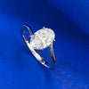 S925 Silver Simulated Diamond Cutting 6 * 9 Oval Ring for Women's Simple and Elegant Diamond Ring gift Jewelry