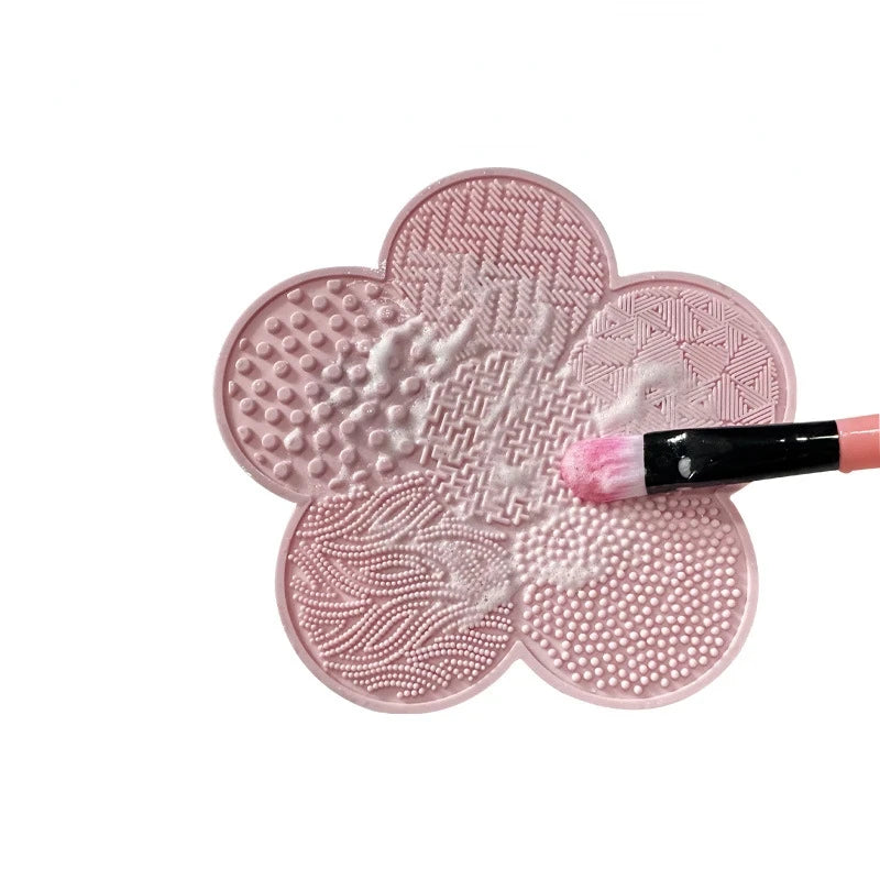 Silicone Washing plum blossom wash pad Makeup Brushes Washing Beauty Tools Scrub Board Makeup Tools Suction Cosmetic Foundation