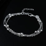 Load image into Gallery viewer, Hot luxury designer 925 sterling silver Tassel beads Bracelets necklaces for women Fashion original jewlery sets party wedding
