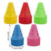 10pcs Marking Training Road Cone Roller Skating Piles Portable Multifunctional Skates Roadblocks Soccer Training Obstacles Props