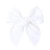 20Colors 5Inch Solid Cotton Bow With Safety Hairpin For Girl Hair Bows Handmade Bowknot Hair Clip Headwear Kids Hair Accessories