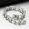 1pcs Punk Stainless Steel Bracelet Men Biker Bicycle Motorcycle Fashion Chain Bracelets Jewelry Accessories