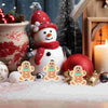 40 Pcs Christmas Accessories Gingerbread Man Mold Decor Phone Case Holiday Decoration Lovely Xmas Resin Tree DIY Home