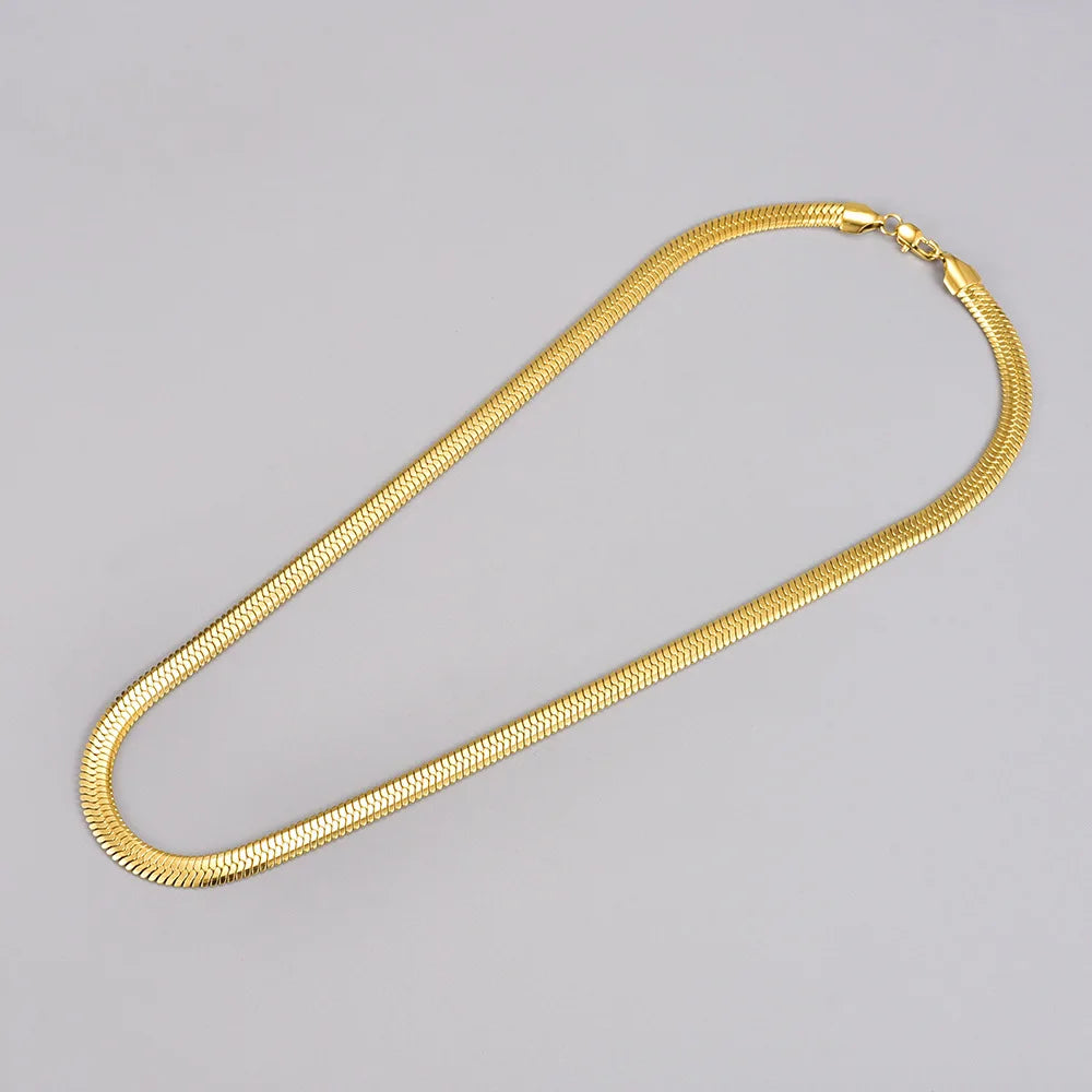 Stainless Steel Necklace Jewlery Not Fade Gold Color For Women Jewelry