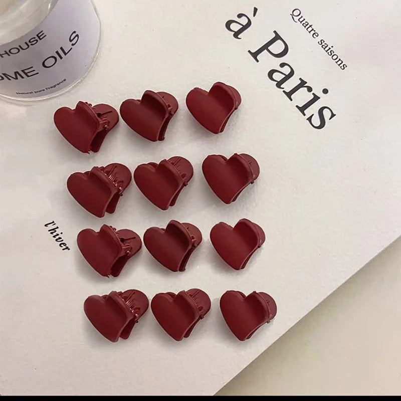 Heart Rabbit Shape Small Claw Clips Girl Cute Flower Hair Clips Hair Accessories Kids Side Bangs Clip Hair Claws Headwear Gift