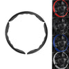 2/3pcs Carbon Fiber Car Steering Wheel Cover Non-Slip Auto Wheel Booster Cover Car Interior Decoration Accessories