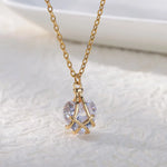 Load image into Gallery viewer, Stainless Steel Chain Heart Necklace For Women Goth Hugs Zircon Heart Pendant Necklace Trendy Wedding Marriage Jewlery Gift 2023
