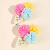 ncmama 2PCS Ice Cream Hair Clips for Toddlers Girls Cute Color Ball Flower Hairpin Baby Hair Accessories Kids Headwear Barrettes