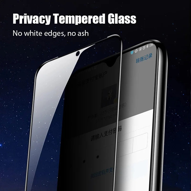 3D Privacy Tempered Glass For Xiaomi Redmi Note 10 11 4G 5G Pro+ max Anti-spy Screen Protectors For Redmi Note 10 JE 10S 10T