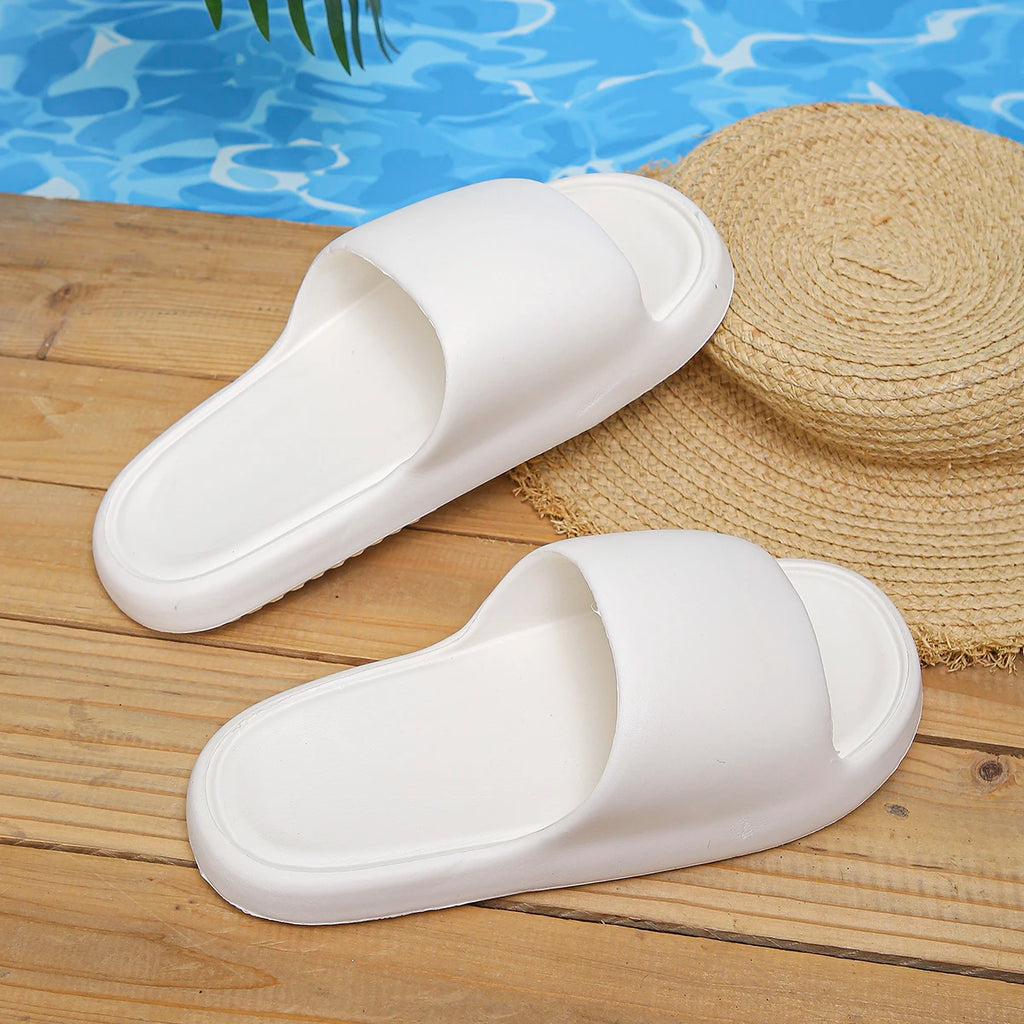 Soft Sole Eva Home Slippers Women Indoor Mute Non Slip Bathroom Slides Woman Lightweight Summer Beach Flip Flops Flat Sandals