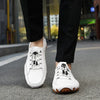 Men's Casual Shoes Cow Leather White Sneakers Outdoor Shoes Men Loafers Vintage Slip On Designer Flats Leisure Plus Size 38-47
