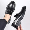 Luxury Brand Leather Men Shoes for Wedding Formal Oxfords Business Casual Office Work Shoes Men Classic Men's Pointy Dress Shoes