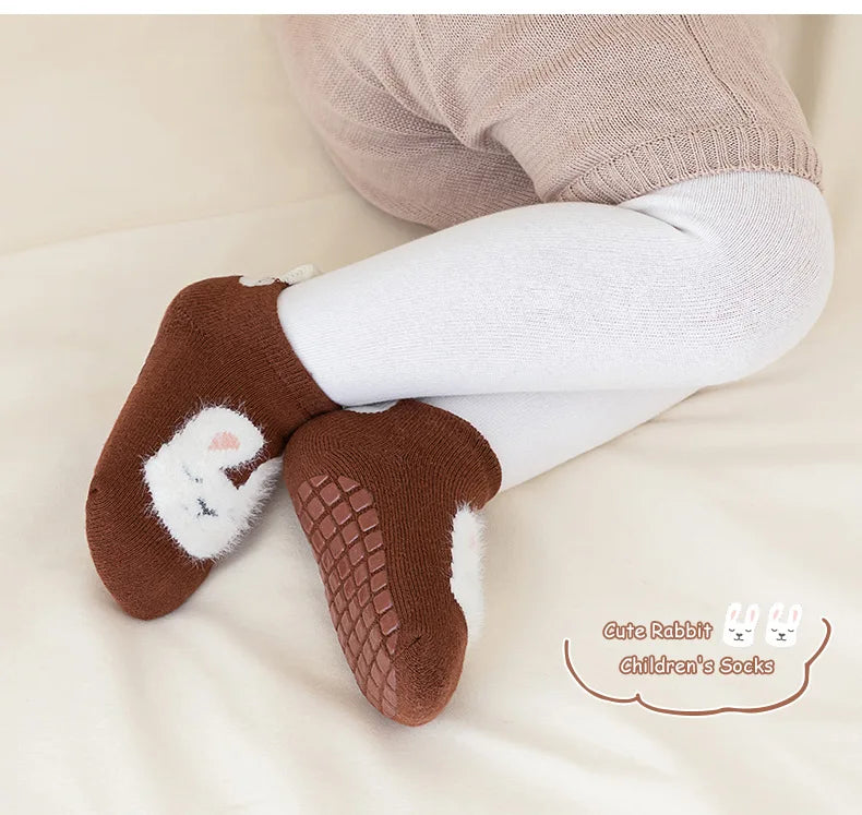 Thicken Baby Kids Thermal Socks Autumn Winter Trampoline Socks Warm Toddler Boy Girls Floor Socks Children Clothing Accessories