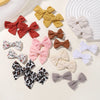 4PCS/Set New Girls Leopard Hairpins Kids Sweet Hair Clips Barrettes Lovely Hair Bows Children Cute Baby Hair Accessories