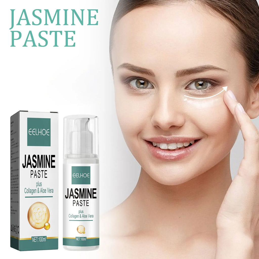 EELHOE Jasmine Eye Cream Dark Circles Remover Fade Eye Bags Puffiness Firming Moisturizer Massage Cream Eyes Skin Care Products