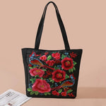 Load image into Gallery viewer, Ethnic Phoenix Embroidered Women's Shoulder Bag Receptor Embroidered Canvas Casual Bag
