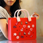 Load image into Gallery viewer, Soft Travel Bag Outdoor Beach Bag Women's Large Handbags for Women Commuting Women's EVA Tote Bag Accessories Female Handbag
