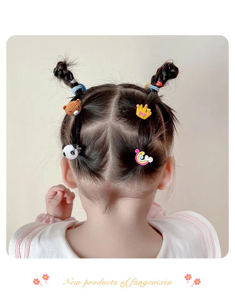 Hair Accessories Girls Bands Bandeau Cheveux Scrunchies Elastique Fille Kids Korean Haarband Rubber Baby Tie Animal Band Cute