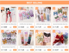 4Pcs/Set Lovely Cotton Bowknot Clips Safe Hairpins Girl Fresh Pastoral Hairclips Baby Hair Accessories Kids Print Hairgripe Gift