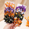 4Pcs/Set Baby Girls Christmas Snowman Bows Hair Clips for Kids Funny Ribbon Bowknot Hairpin Headwear Hair Accessories Gifts