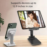 Load image into Gallery viewer, Mobile Phone Stand Desktop Lazy Bedside Universal Support Stand for Phone Ipad Foldable and Hoisting Portable Phone Holder
