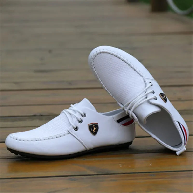 Spring Fashion Leather Shoes for Men Casual Loafers Moccasins High Quality Shoes Male Lightweight Driving Footwear 2023 New