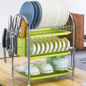 Kitchen Cutlery Storage Box Shelf Plate Tableware Supplies Storage Rack Knife Rack Cupboard Drain Tray Kitchen Household Items