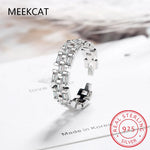 Load image into Gallery viewer, Classic Luxury Full Cubic Zirconia Ring 925 Sterling Silver CZ Finger Rings For Women Girls Party Accessories Jewelry JZ1337
