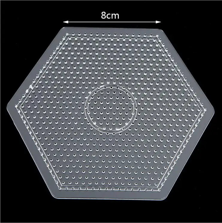 Yant Jouet 5mm Hama Beads Pegboard Transparent Template Board Circular Square tool DIY Figure Material Board Perler Beads