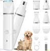 ATUBAN Dog Clippers Grooming Kit Hair Clipper-Low Noise Paw Trimmer-Cordless Quiet Nail Grinder Shaver for Cats and Other Pets