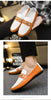 Men's Loafers Comfortable Flat Casual Shoes Breathable Slip-On Soft Cow Leather Driving Shoes Moccasins Hombre Men Shoes White