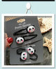 2PCS New Cute Panda BB Clips Cartoon Kids Hairpins Children Headwear Baby Clips Headdress Elastic Hair Bands Girls Accessories