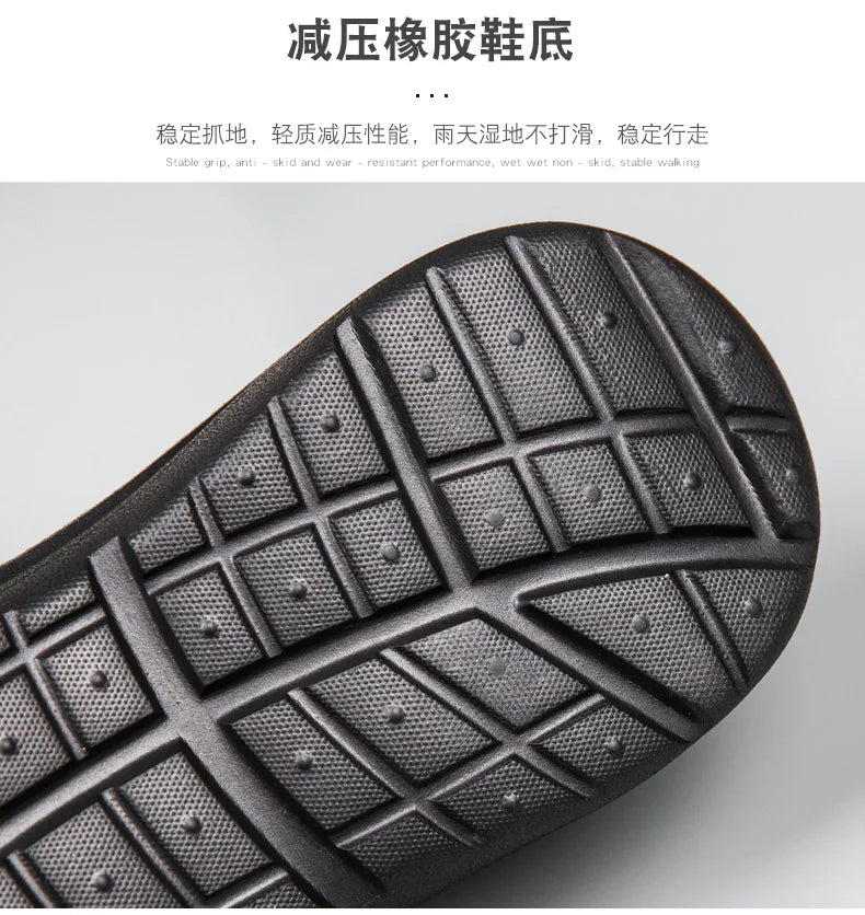 Waterproof Non-slip Slippers for Men Chef Shoes Wear-resistant Wear-resistant Ventilate Shoes for Men Thick Bottom Sandals