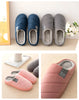 Large Size Men'S Cotton Shones Winter Casual Warm Plush Women Men Special Indoor Slippers Couples Non-Slip Stripe Slide Slipper