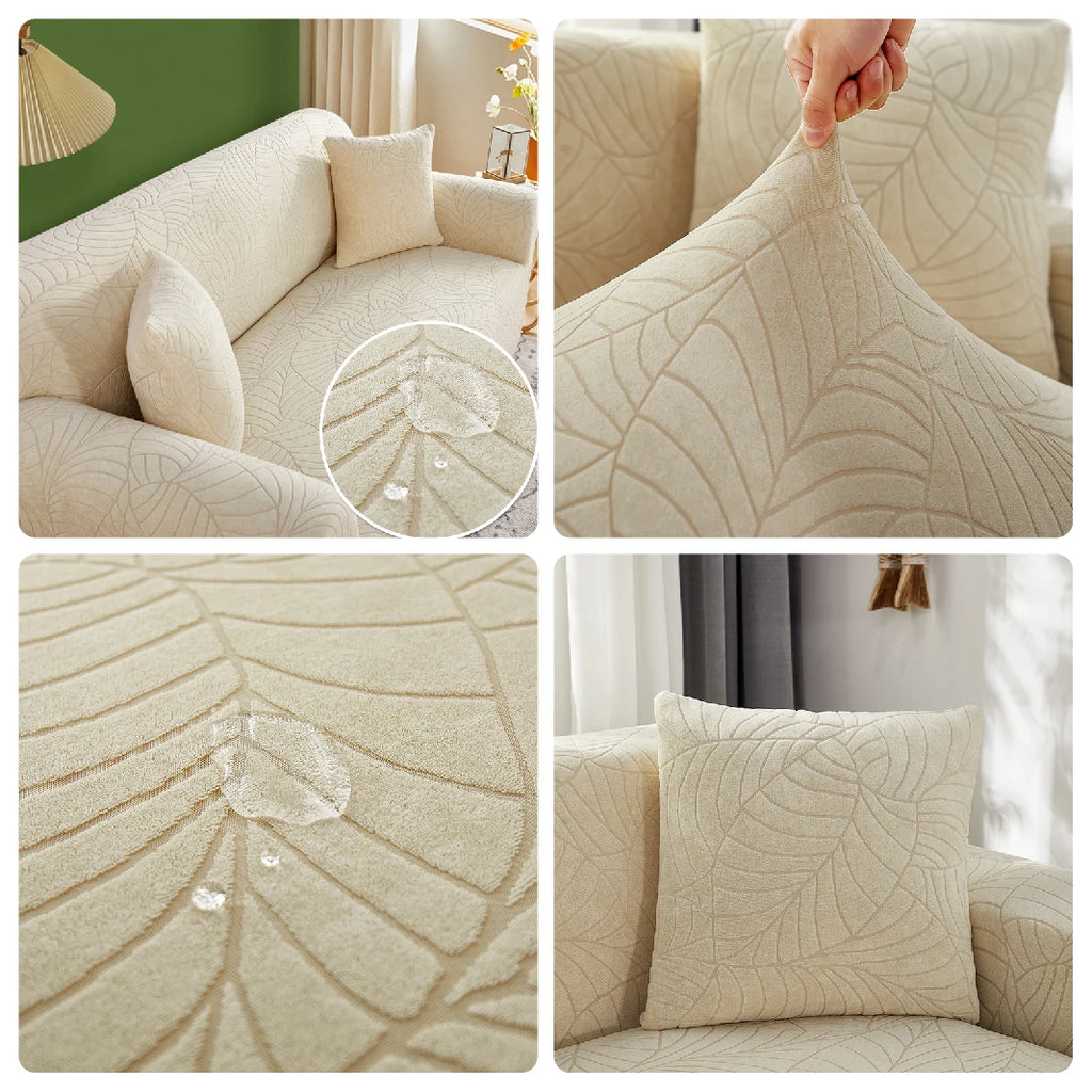 Sofa Cover for Living Room Thick Elastic Jacquard Cover for Sofa Couch Armchair 1/2/3/4 Seater L Shaped Corner Sofa Cover