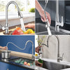 G1/2 Kitchen Pull Out Faucet Head Chrome Shower Nozzle Sprayer Bathroom Sink Tap Replacement Accessory Male Threads Head Aerator