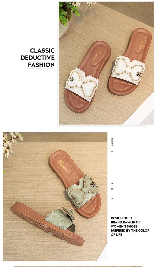 Summer Slippers Women Flat Luxury Outdoor Beach Flip Flops Female Sandals Trend  Fashion Sandals Slides Shoes for Woman