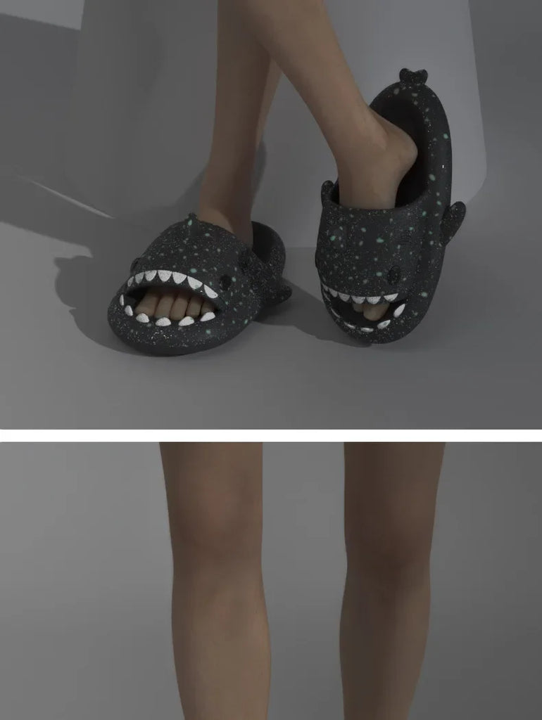 Shark Slippers Female Flip Flops Home House Cloud Summer Beach Clapper Sandal Non Slip Shoe Women Sharky Slides Rubber Original