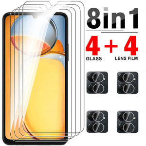 8 to1 Protective Glass Case For Redmi 13C Tempered Glass For Xiomi Redmi13C Redmy 13 C C13 4G 6.74inches Camera Screen Protector