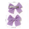 10Pcs/Set Girls Solid Hairpins Hair Bows Clips Gift Nylon Safe Hair Clip Barrettes for Infants Toddlers Kids Hair Accessories