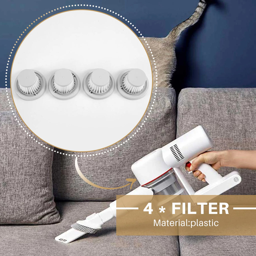 4PCS HEPA Filter for XIAOMI MIJIA Handy Vacuum Cleaner Home Car Mini Wireless Washable Filter Spare Parts Accessories